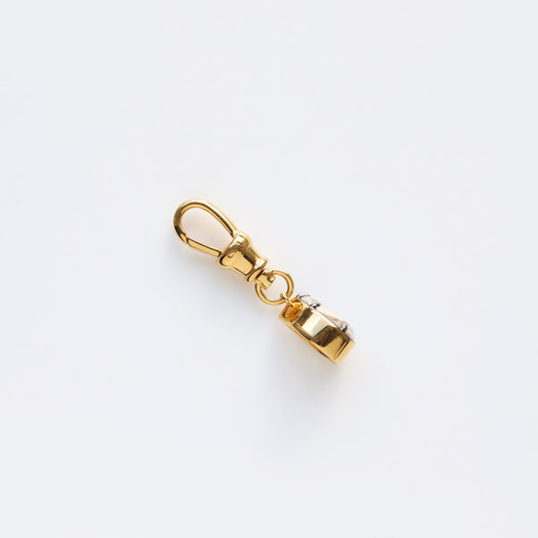 Moissanite Dog Clip Pendant