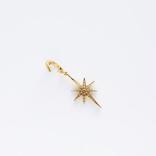 Gold north star pendant