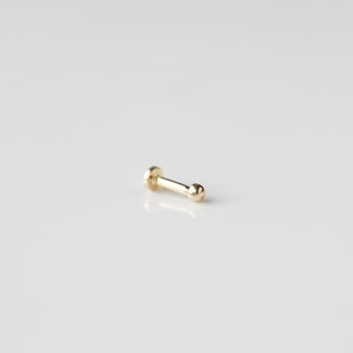 Carrie Elizabeth solid gold stud earring