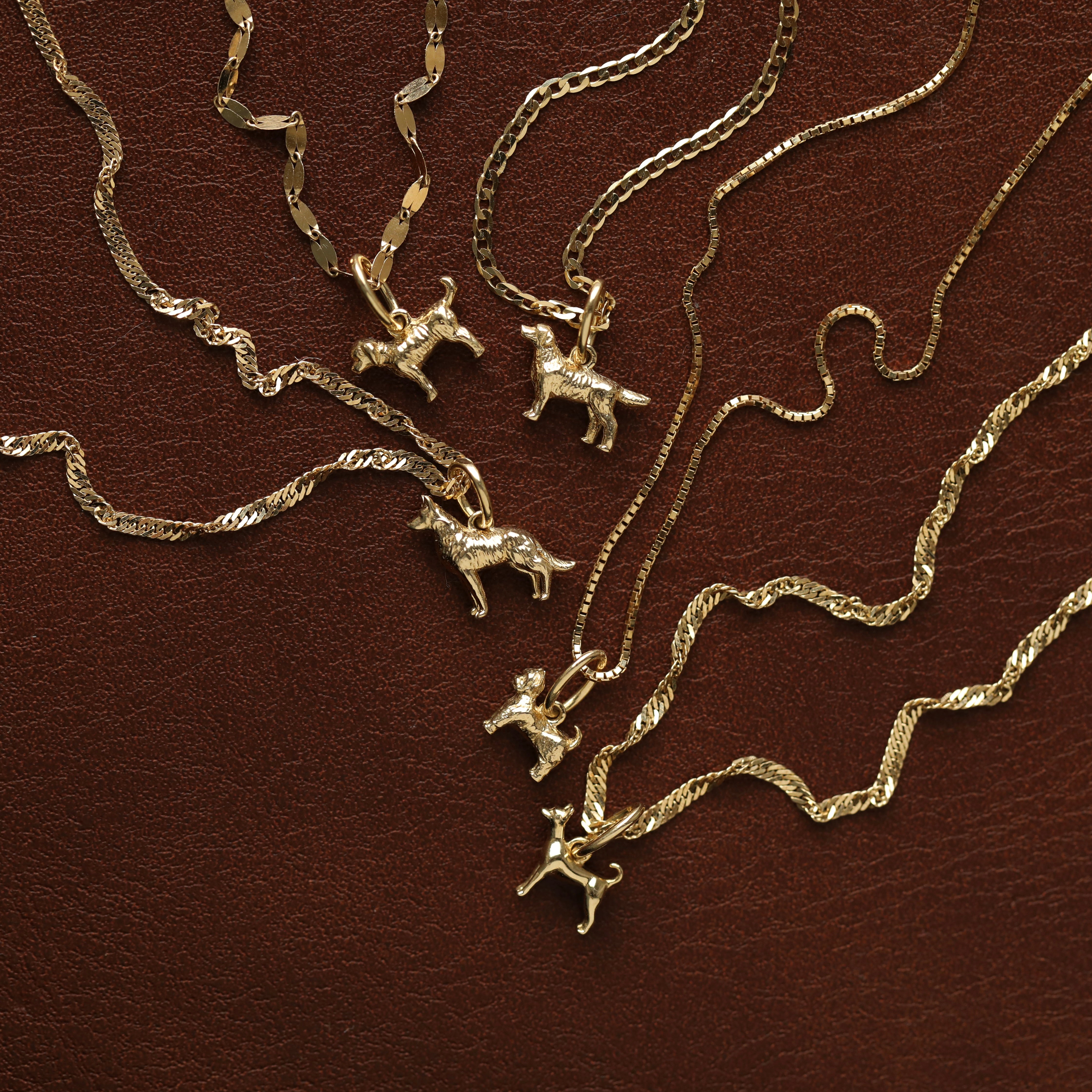 carrie elizabeth solid gold pet charm