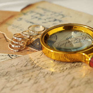 ring with secret message gold diamond