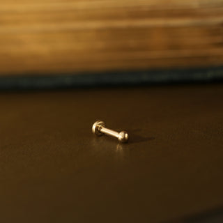 Gold Ball Stud Earring