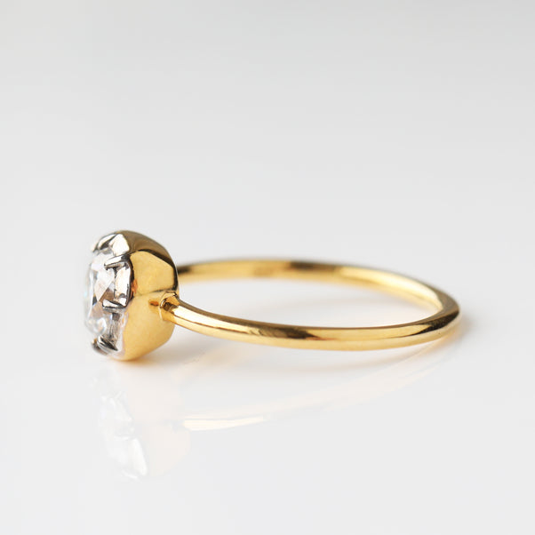 Georgian style Carrie Elizabeth moissanite ring 