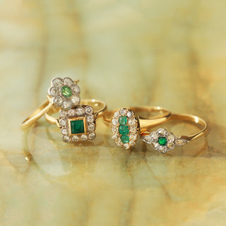 emerald diamond ring