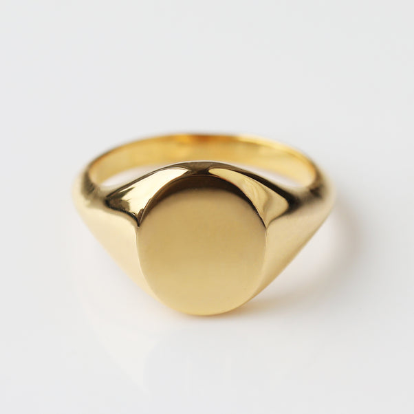 Antique chunky signet ring