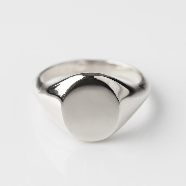 Chunky Silver signet ring