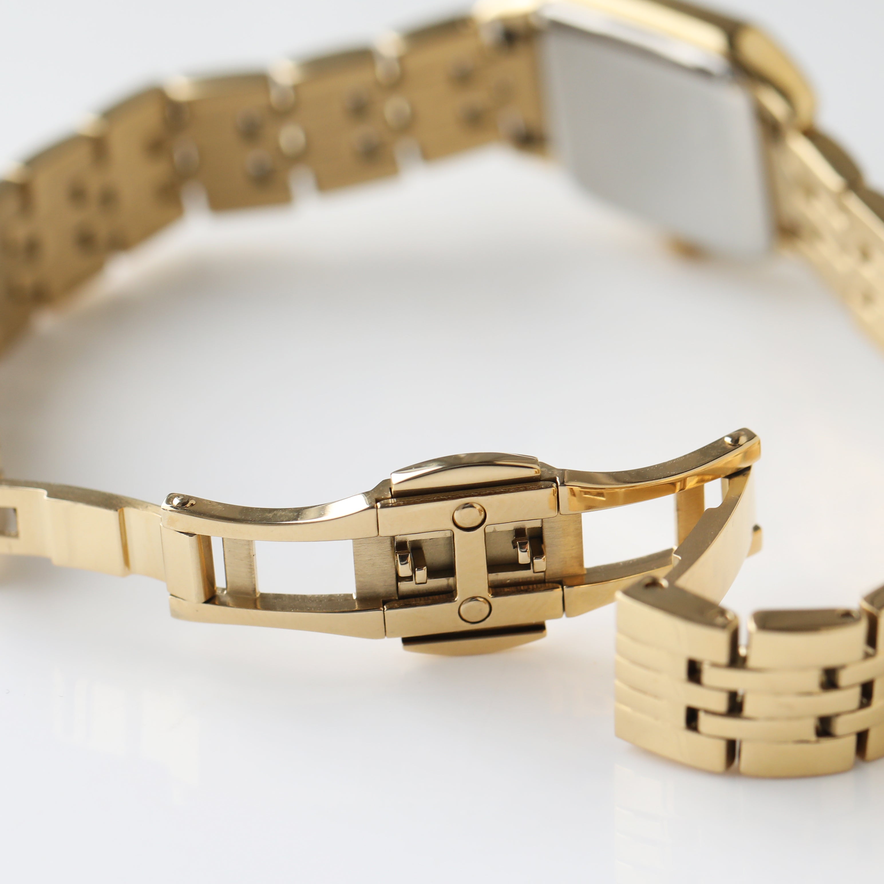 Dainty Gold watch square face