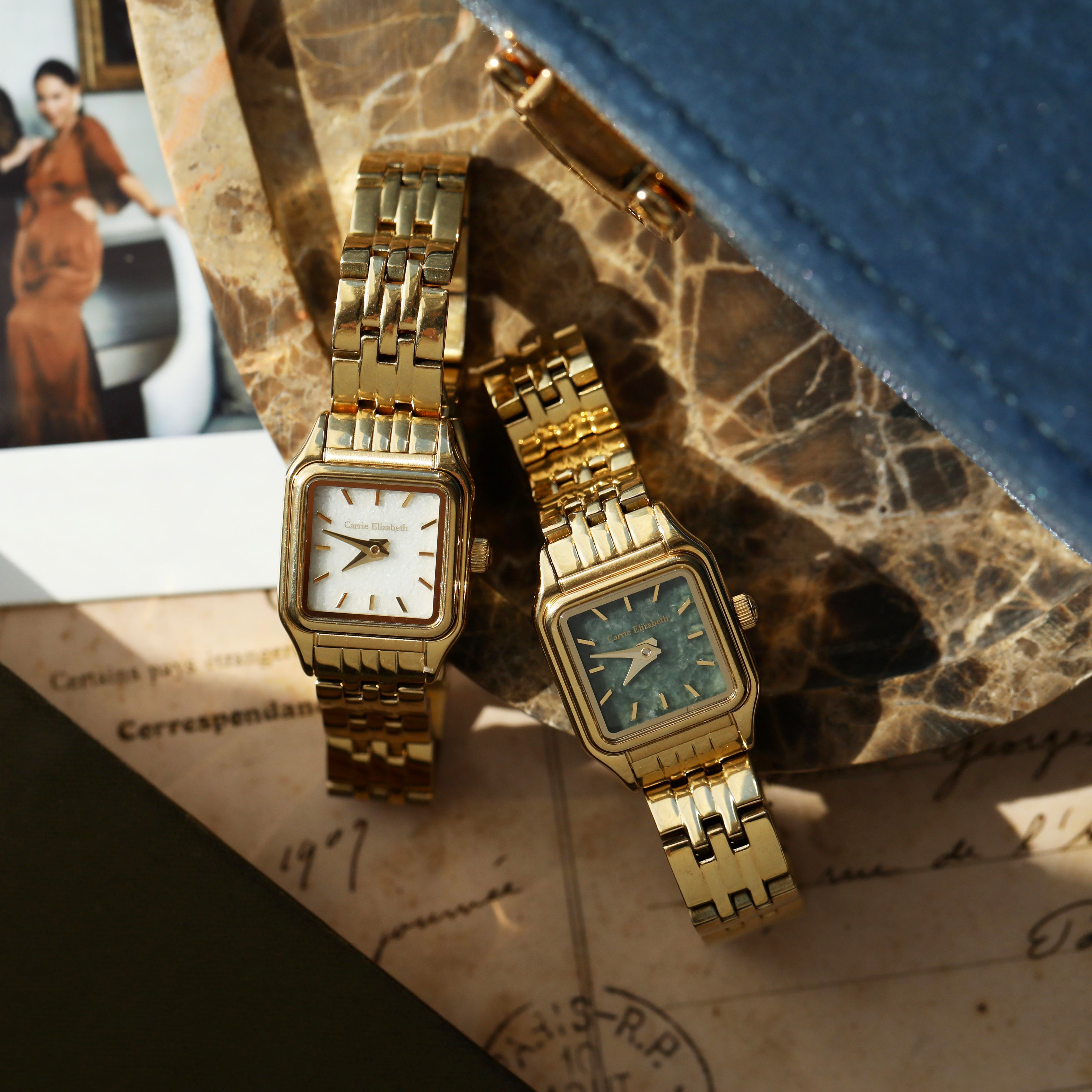 Carrie Elizabeth Louise collection Gold watch