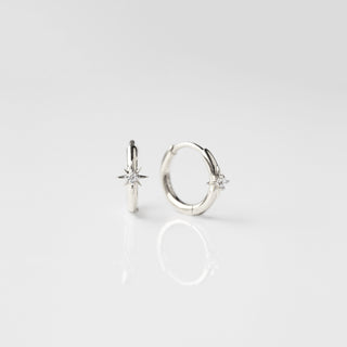 Celestia Star Huggie Hoop Earrings