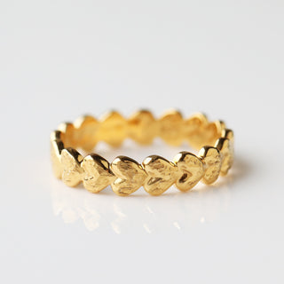 gold Heart To Heart Eternity Ring