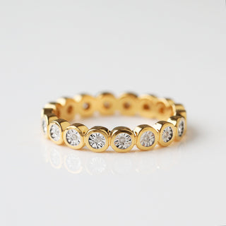 Freya Bezel Set Eternity Band