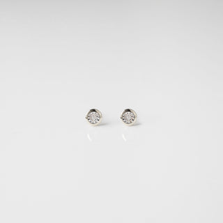 Celeste Bezel Set Stud Earrings