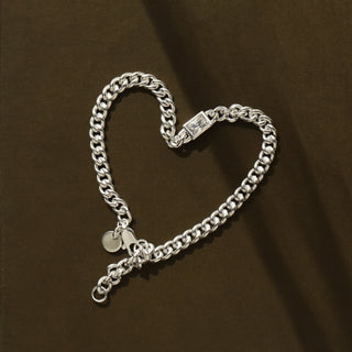 Carrie Elizabeth chain bracelet with gem
