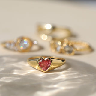 tourmaline signet ring gold