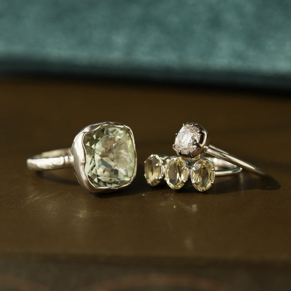 Georgian pie crust solitaire ring