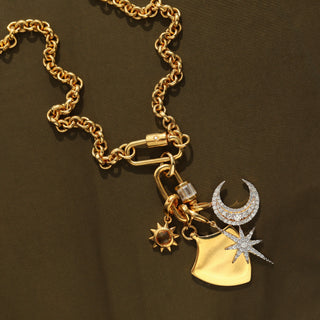 Louise Thompson Carrie Elizabeth Large Protection Shield Pendant