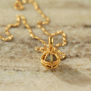 Gold Sunray Chain with Secret Manifestation Pendant