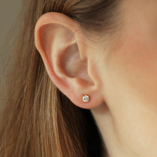 4mm Diamond Stud Earrings