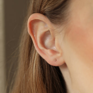 9k Mini Ball Stud Earring