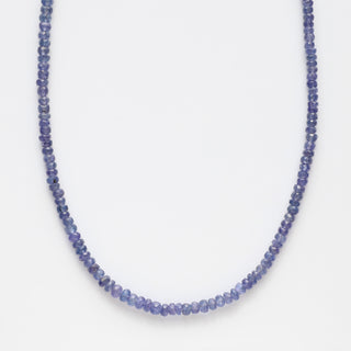 Tanzanite beaded necklace 