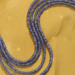 Tanzanite beaded necklace 