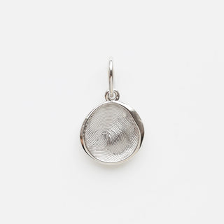 Carrie Elizabeth personalised fingerprint pendant in silver