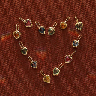 carrie elizabeth yellow sapphire heart charm 9k gold