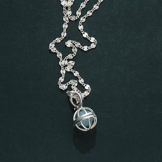 Carrie Elizabeth cage pendant with gemstones