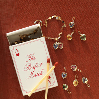 carrie elizabeth bezel set heart charm
