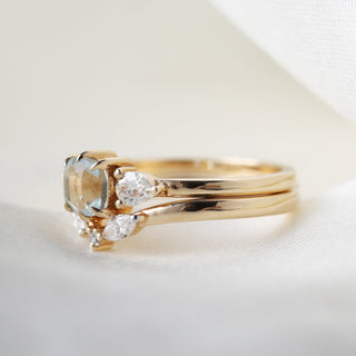 engagement and wedding ring set