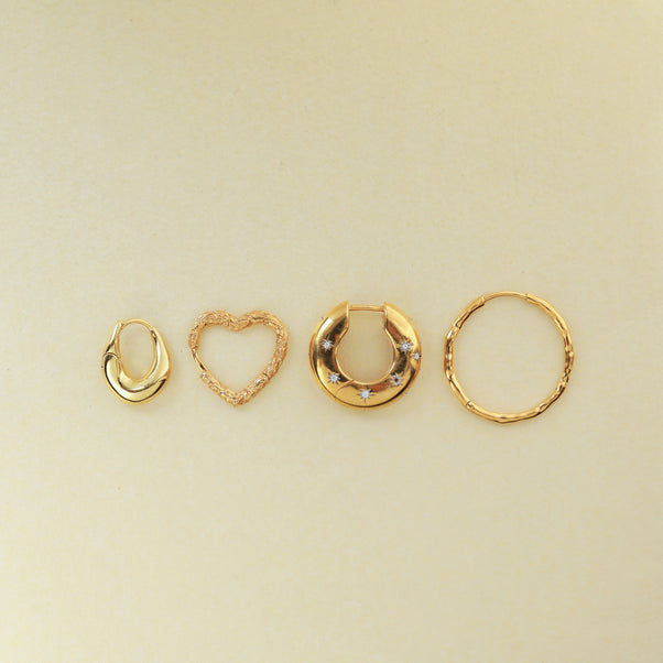 Celestial Chunky Star Set Hoop