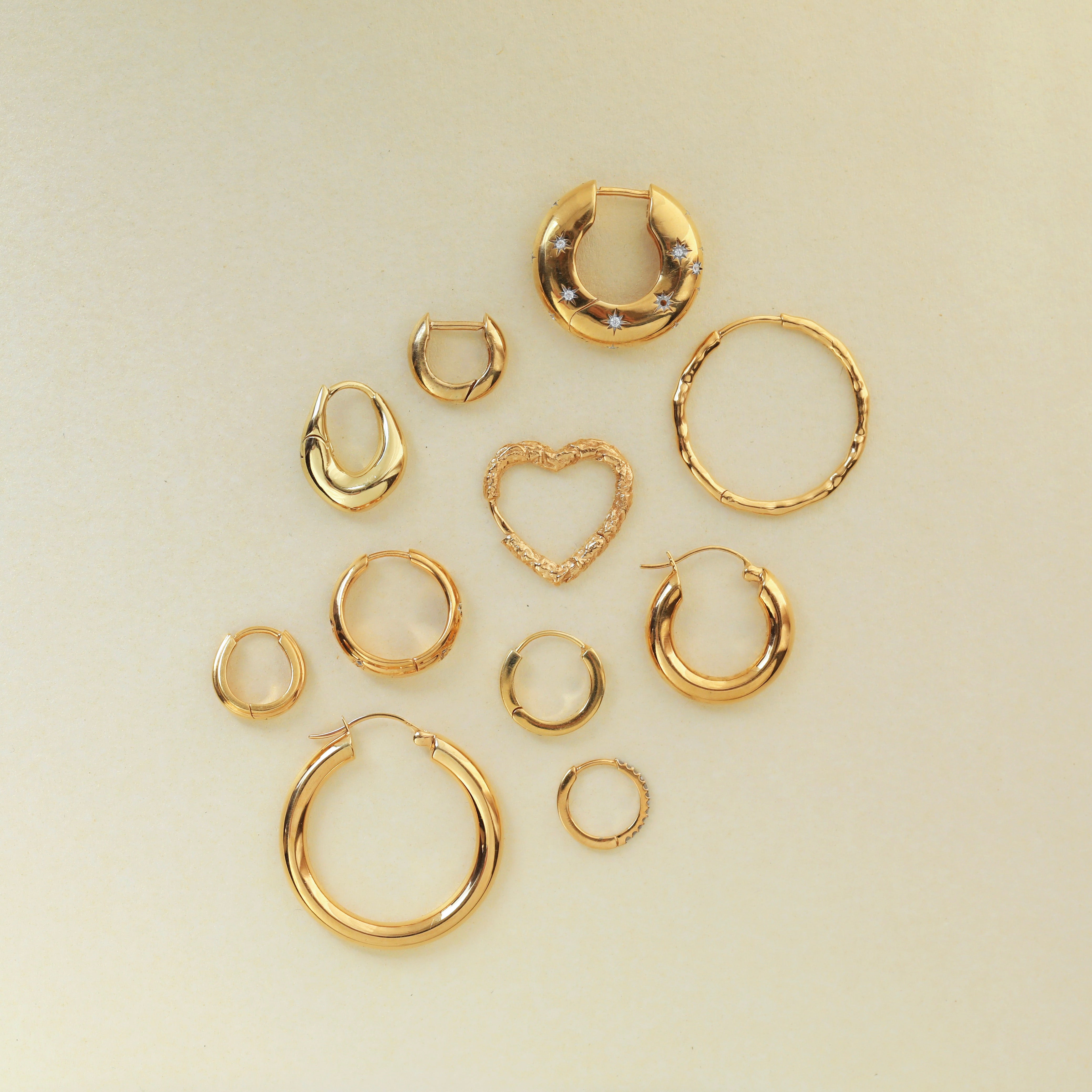 Large Luxe Chunky Hoop Earrings 14k Gold Vermeil Earrings