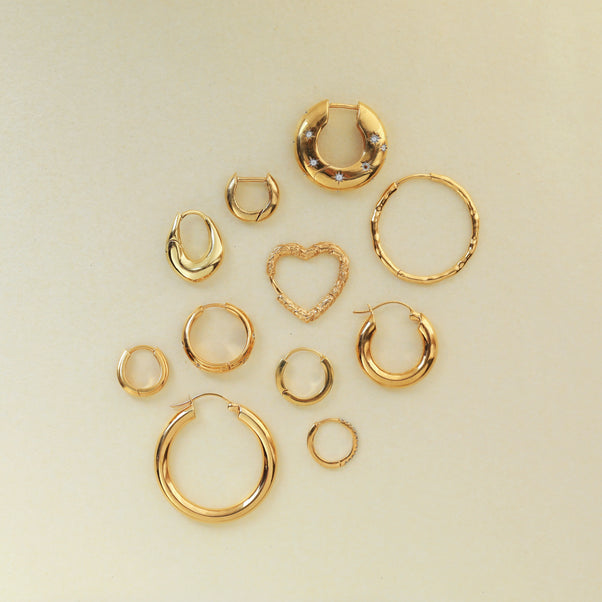 Celestial Chunky Star Set Hoop