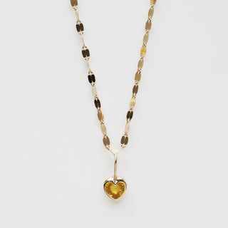 Limited Edition Yellow Sapphire Heart Necklace