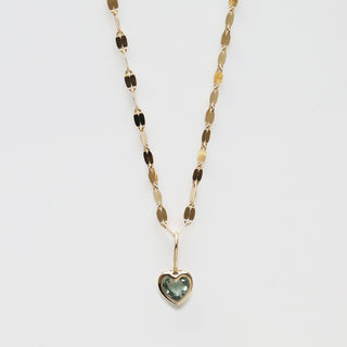 Limited Edition Green Sapphire Heart Necklace