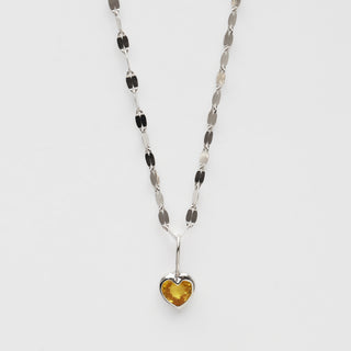 Limited Edition Yellow Sapphire Heart Necklace