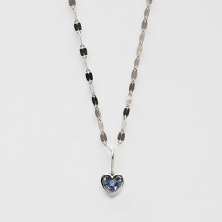 Limited Edition Blue Sapphire Heart Necklace