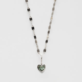 Limited Edition Green Sapphire Heart Necklace