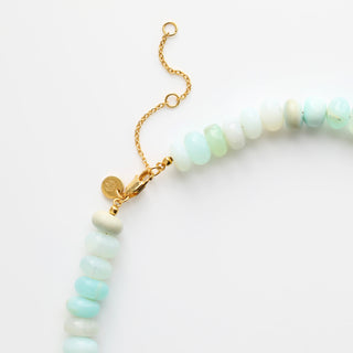 Blue Opal Beaded Necklace