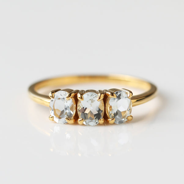 Aquamarine Ebb & Flow Ring
