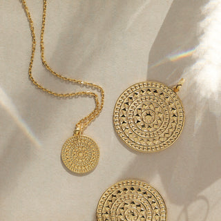 Aztec Coin Pendant 