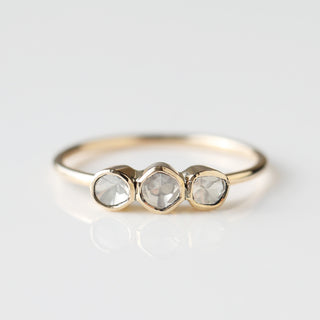 Polki Diamond Trilogy Ring