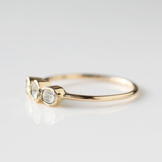 bezel set diamond ring