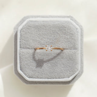 Cushion Cut Diamond Solitaire Ring - UK Size O