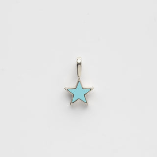 silver turquoise star pendant