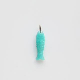 PRE-ORDER Amazonite Carved Fish Pendant