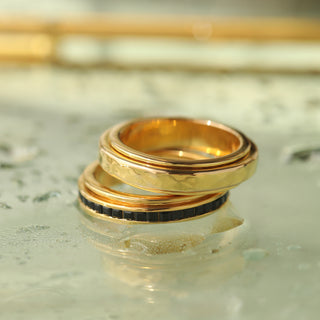Carrie Elizabeth Spinning Rings in gold