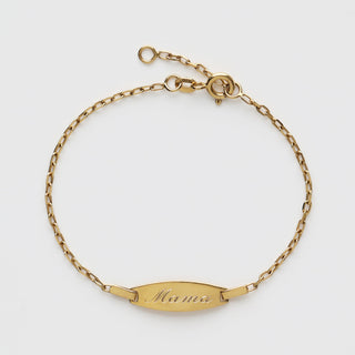 carrie elizabeth engraved id bracelet