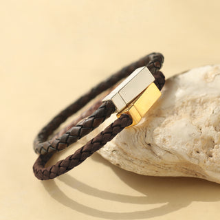 Carrie Elizabeth Plaited Mens My Safe Space Bracelet