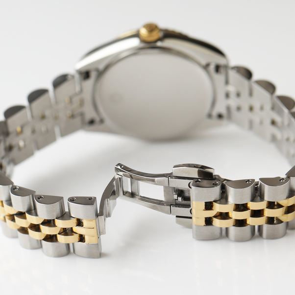 Carrie Elizabeth Mother of Pearl Watch, gold and silver